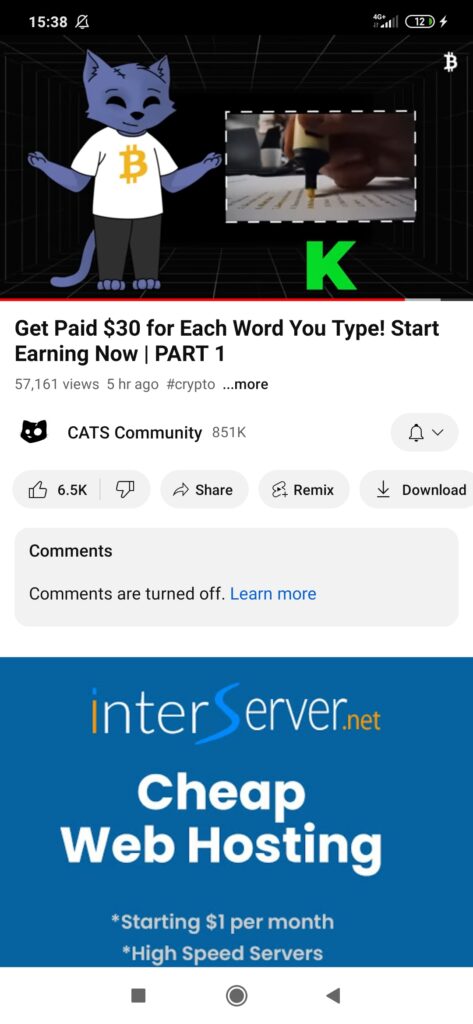 earn $30 Per word cats code 500 CATS